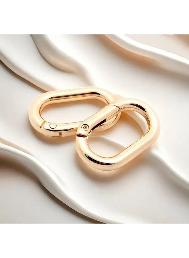 10 Pack Silvery Metal Oval Spring Hooks 40mm for Pet Collars Handbags Luggage Accessories - Image 4